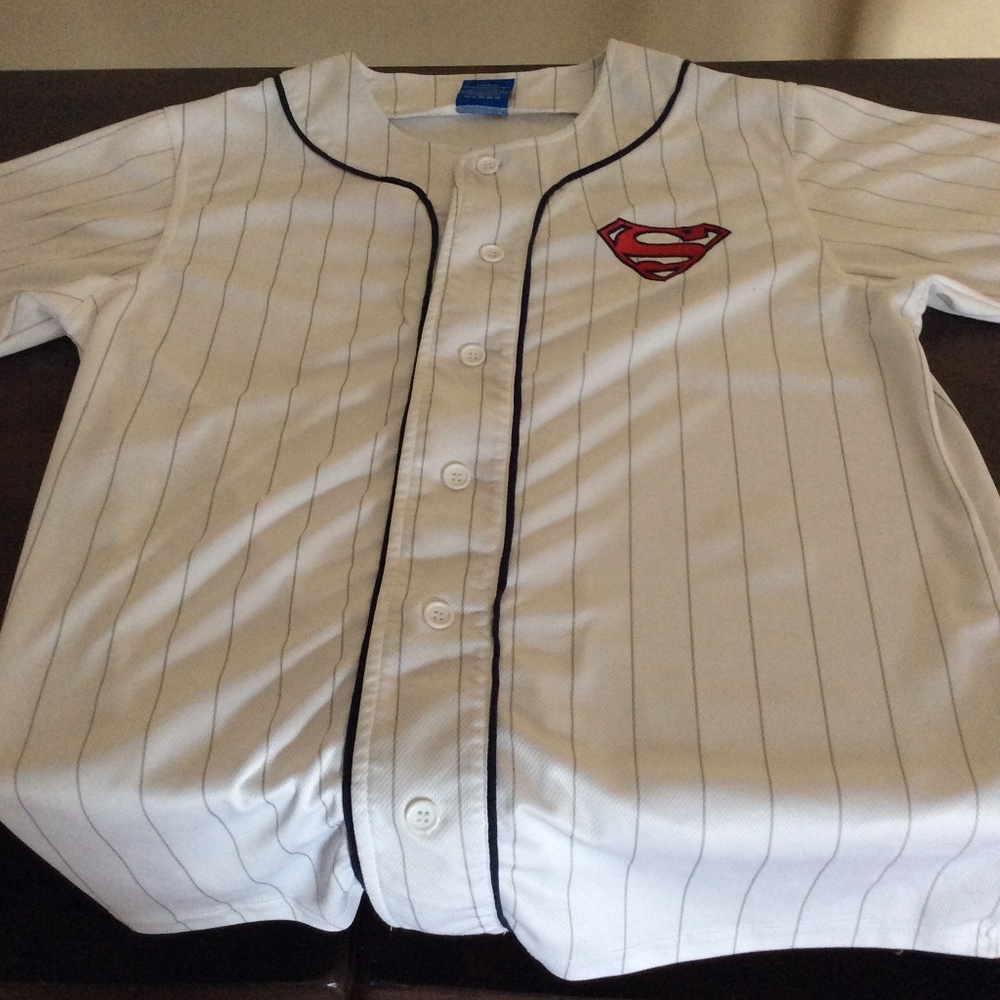 Superman baseball jersey